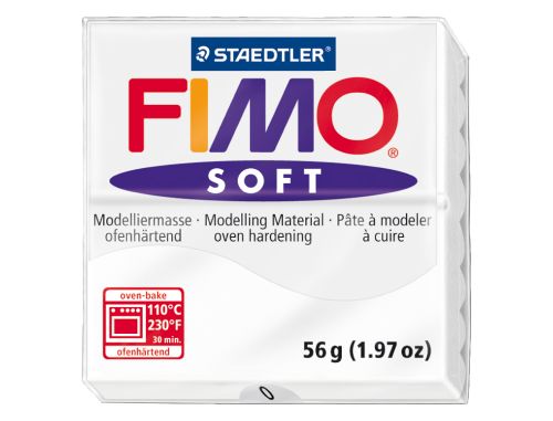 Pasta para modelar staedtler fimo soft 56 gr cor branco , Staedtler , 54650 , 4006608809393